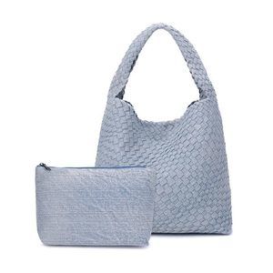 Denim Woven Purse, Trendy Ladies Large Shoulder Bag, Demin Jeans :O